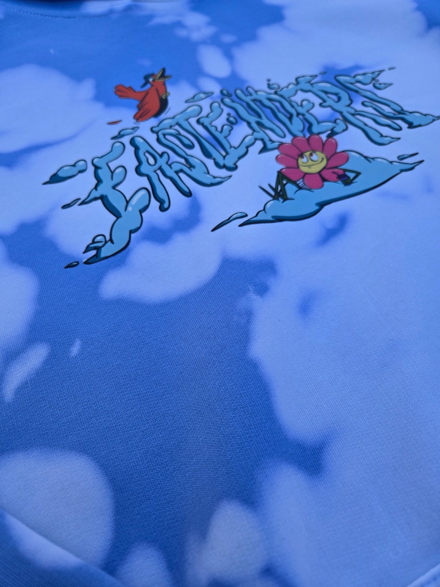 'IN THE CLOUDS' Blue Hoodie