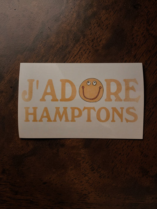 J'Adore Hamptons Vintage Sticker