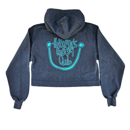 Anniversary Blue Cropped Hobby Club Hoodie