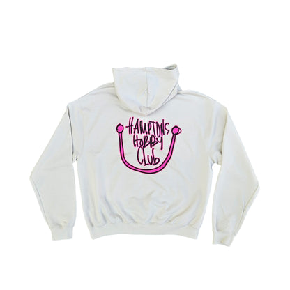 Hobby Club Hoodie - Magenta Blanc