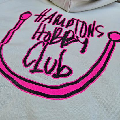 Hobby Club Hoodie - Magenta Blanc