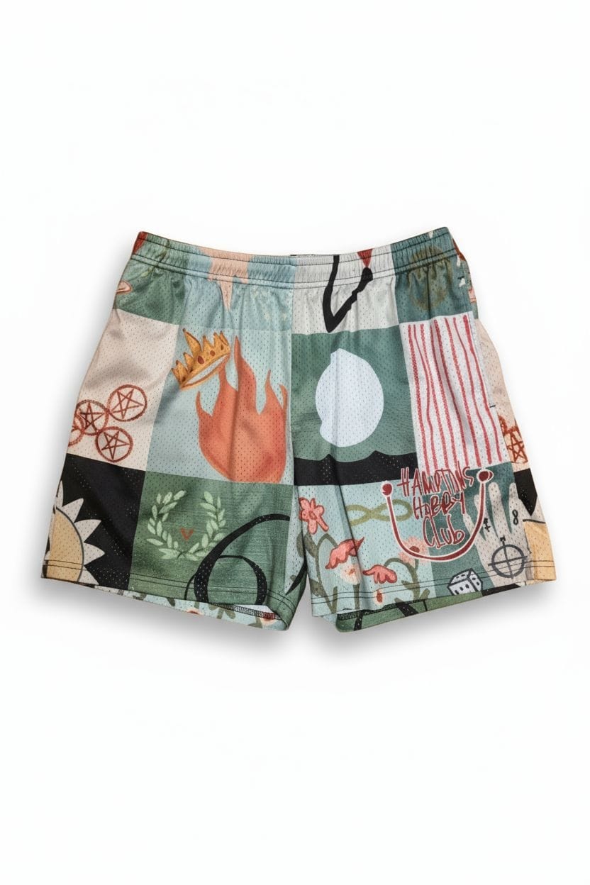 The Elements Patchwork Mesh Short