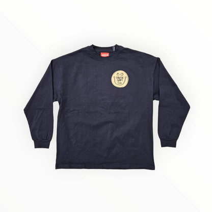 Hobby Club Oversized, Long-sleeve Tee - Golden Hour