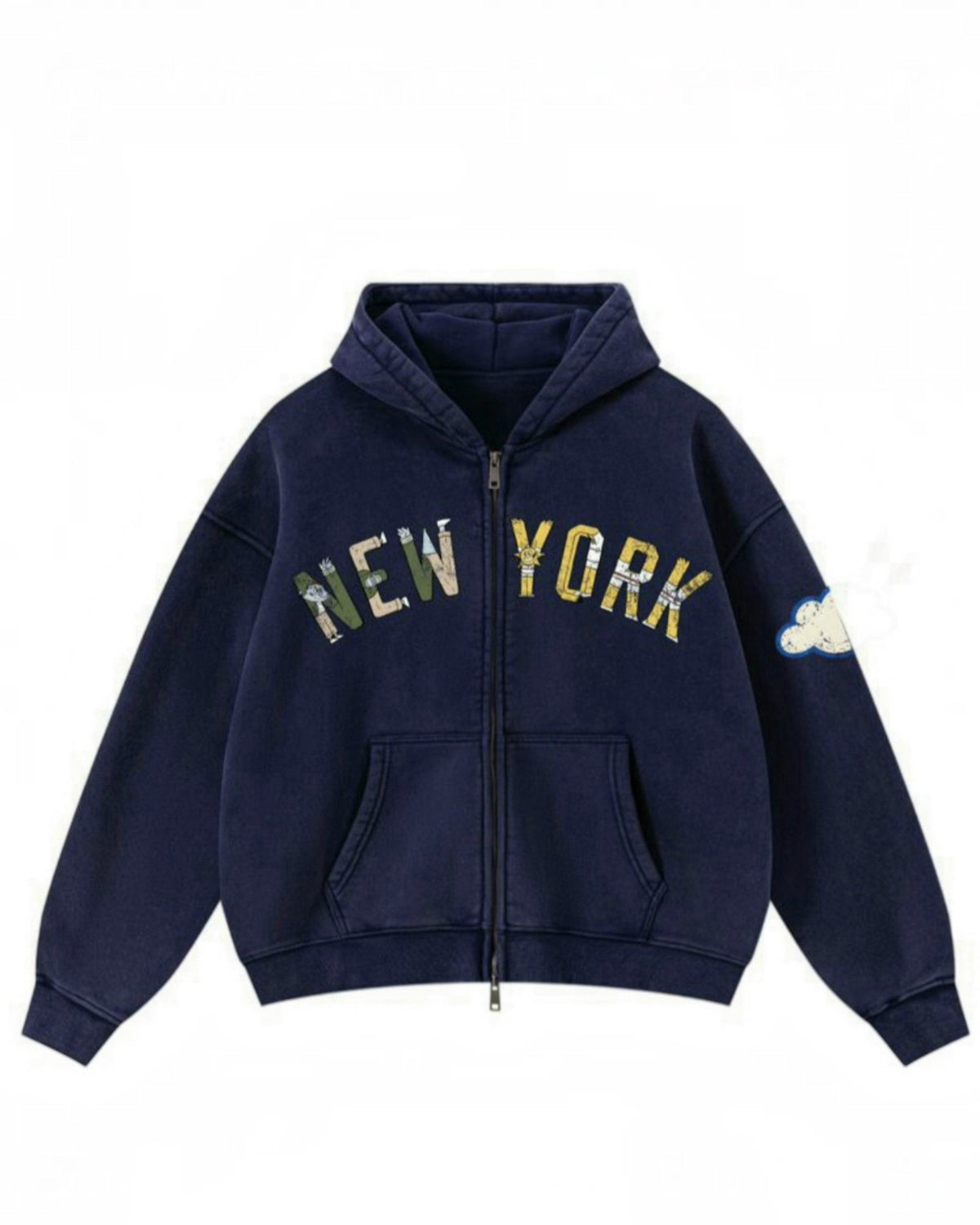 NY Bombers Away Zip Hoodie